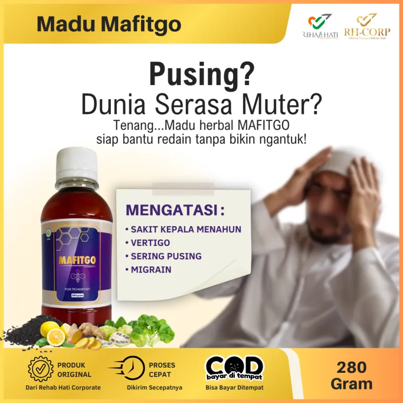 Madu Mafitgo Migrain dan Pusing